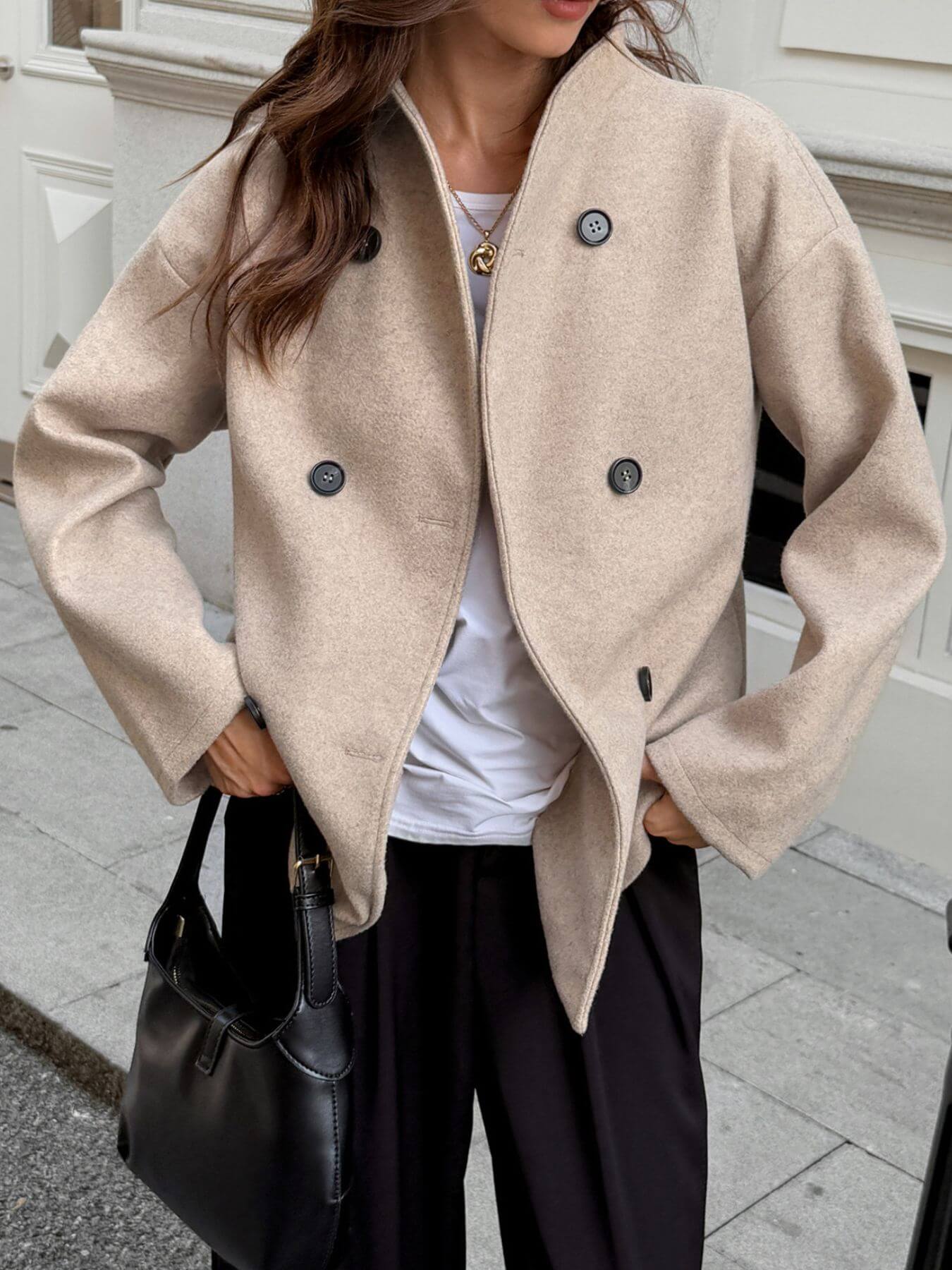 Double Dropped Shoulder Jacket