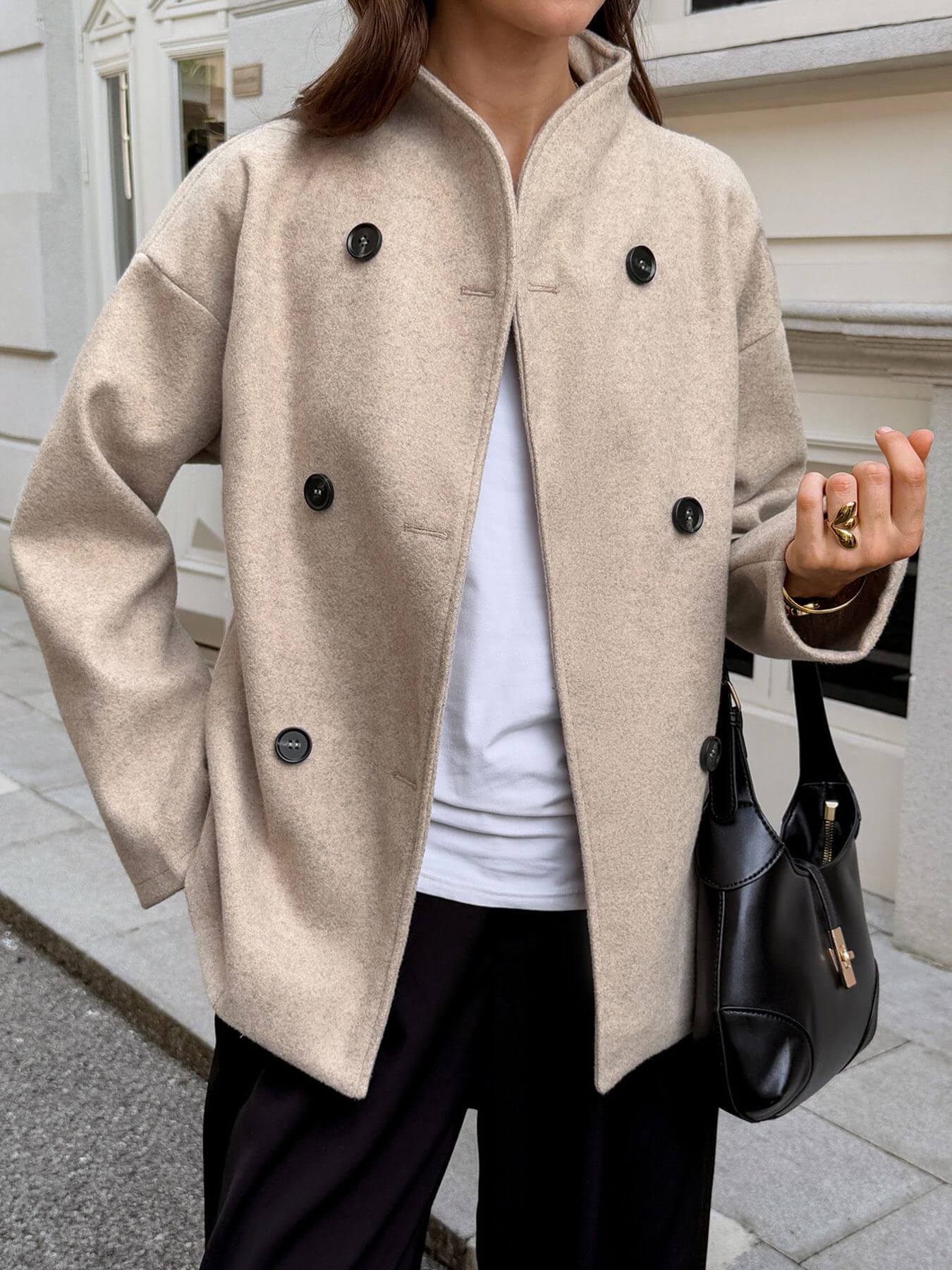 Double Dropped Shoulder Jacket