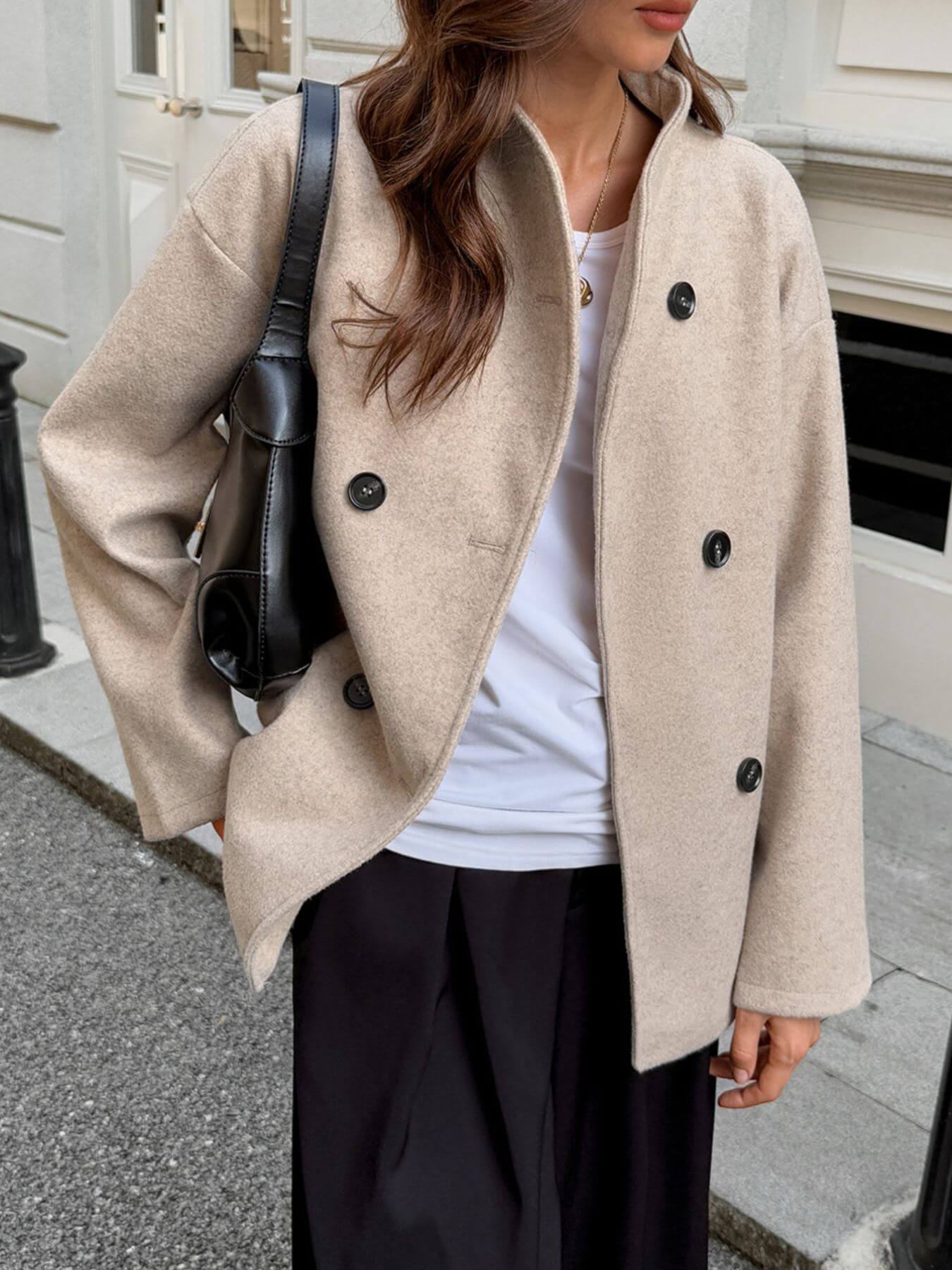 Double Dropped Shoulder Jacket