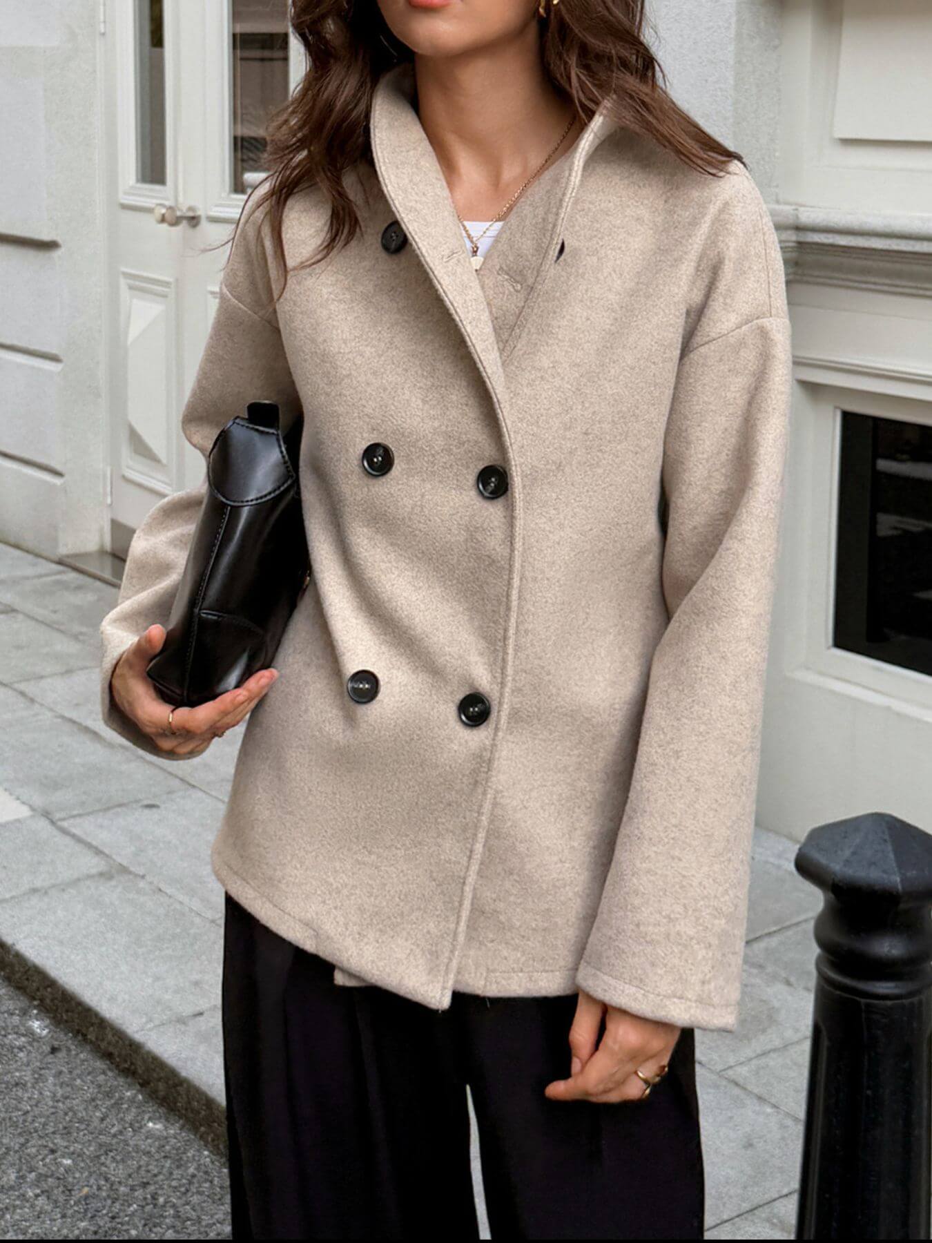 Double Dropped Shoulder Jacket