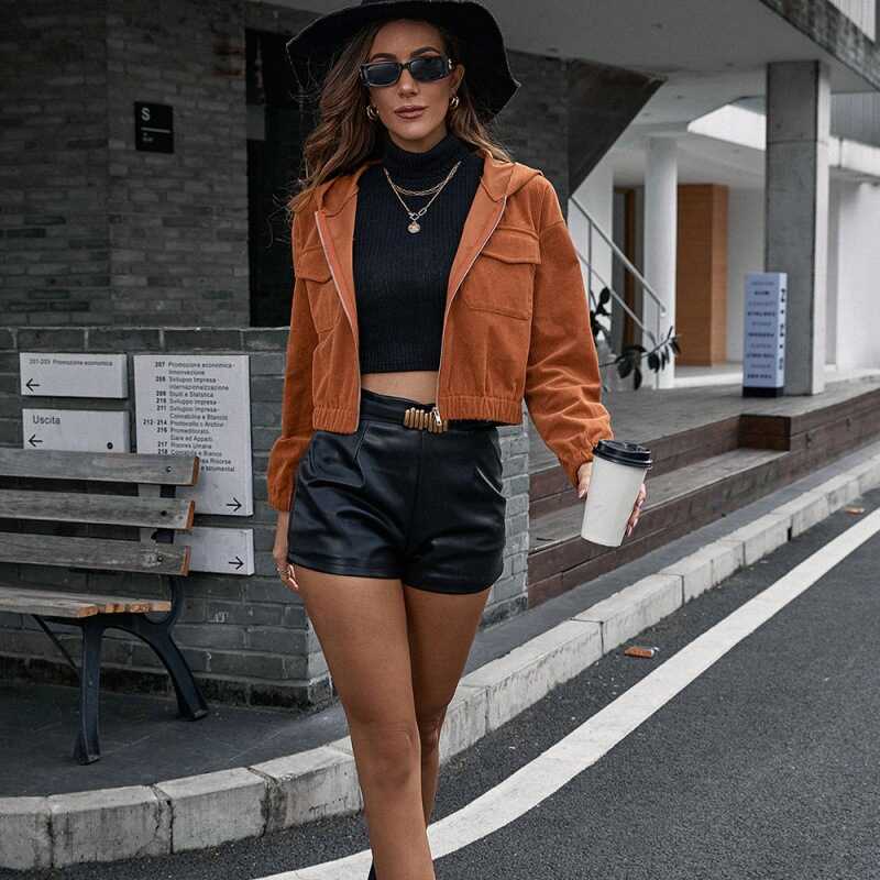 Corduroy Style Jacket - Ell Soll Fashion