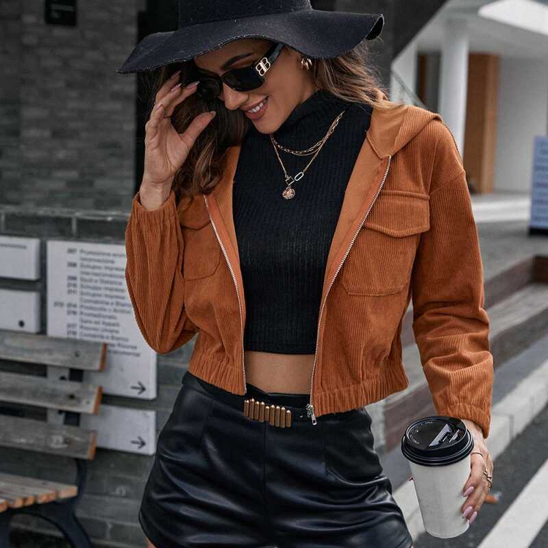 Corduroy Style Jacket - Ell Soll Fashion