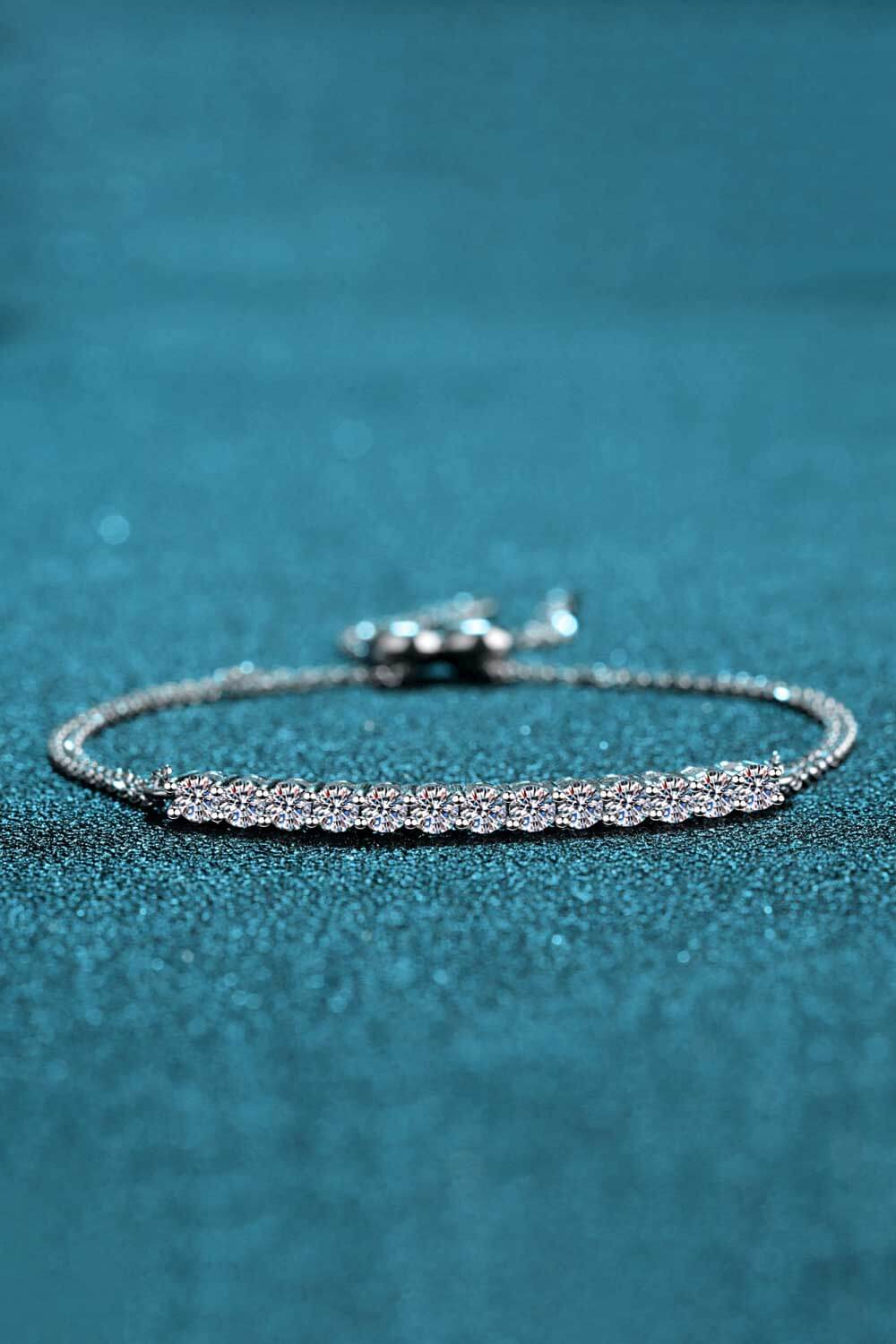 Moissanite Silver Bracelet - Ell Soll Fashion