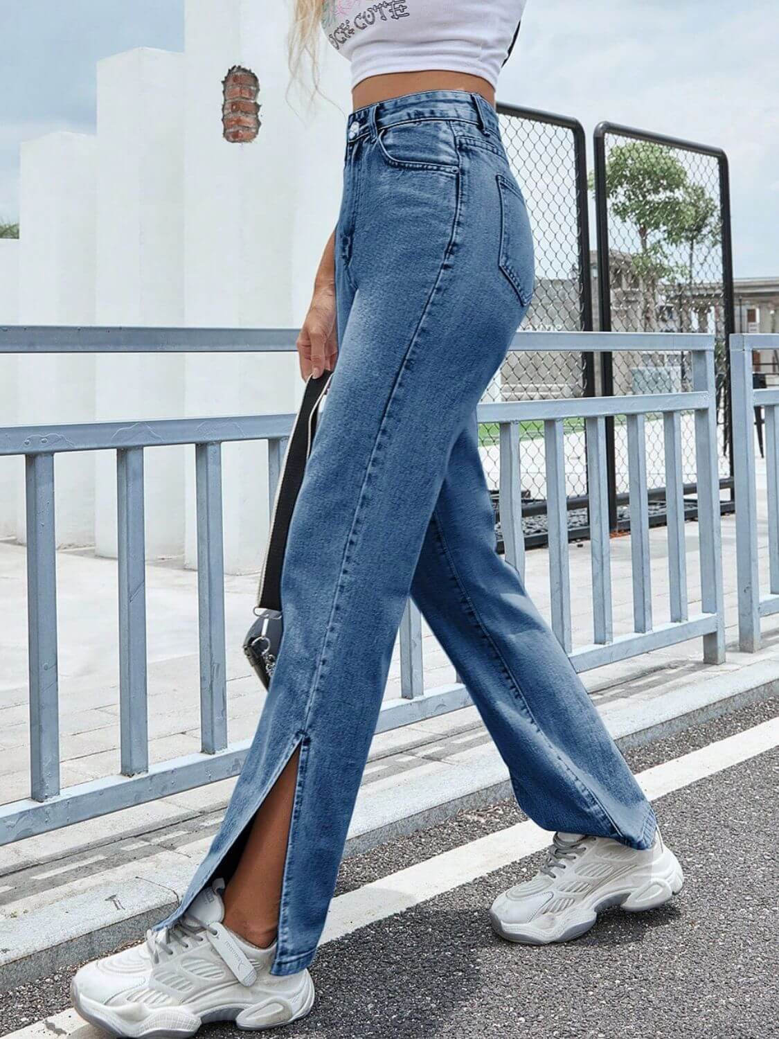 Sally High Waist Jeans - Ell Soll Fashion