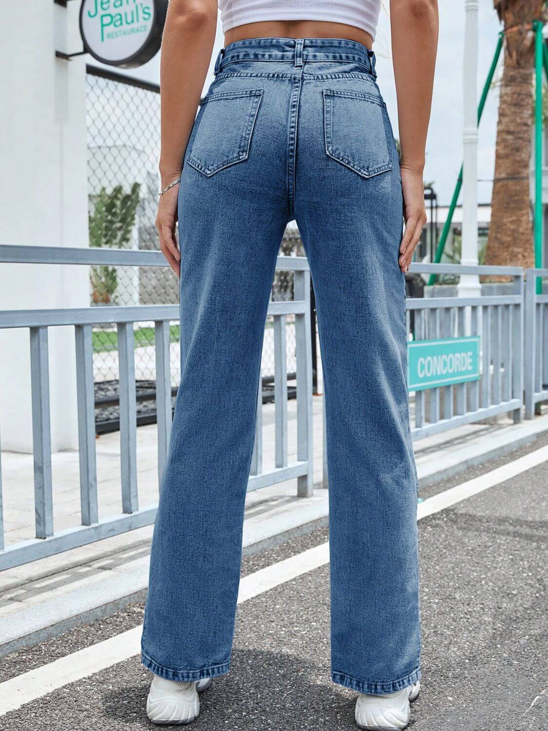 Sally High Waist Jeans - Ell Soll Fashion
