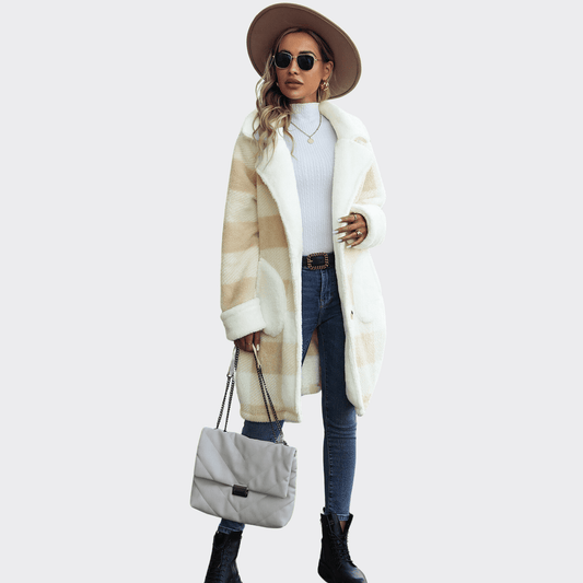 Soft Plaid Coat - Ell Soll Fashion