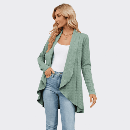 Lightweight Open Front Cardigan - Ell Soll Fashion