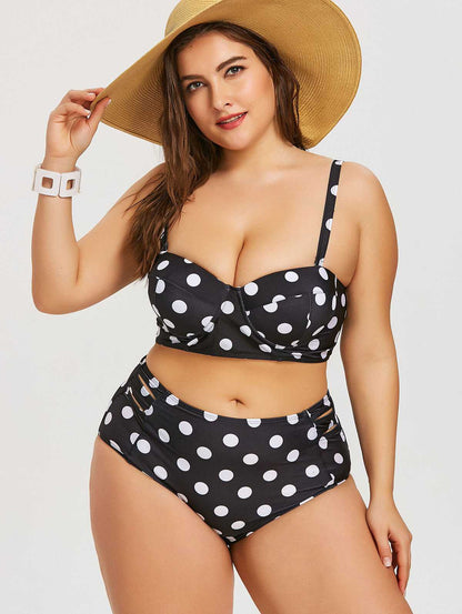 Dot High-Rise Bikini - Ell Soll Fashion