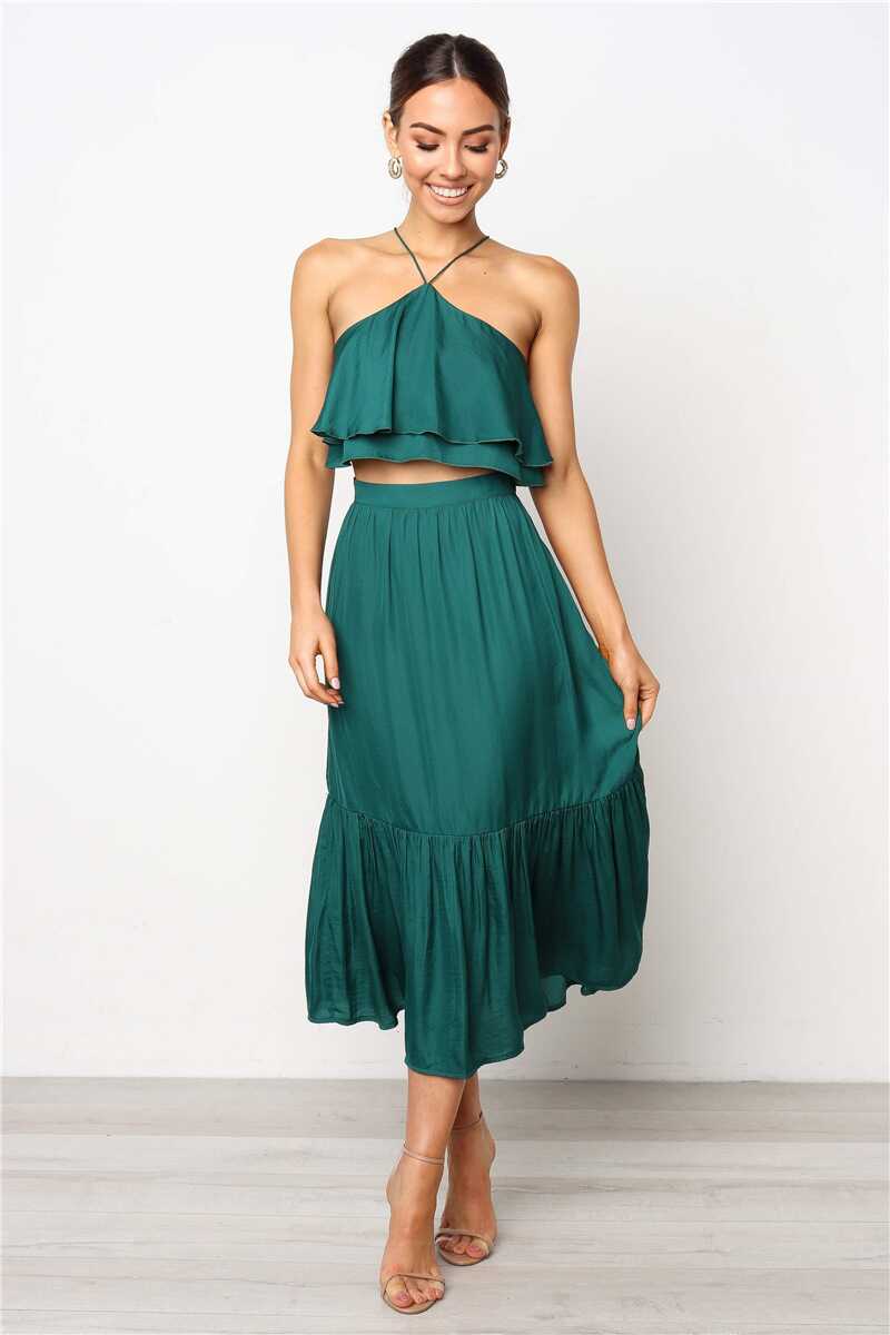 Two Piece Strapless Set - Ell Soll Fashion