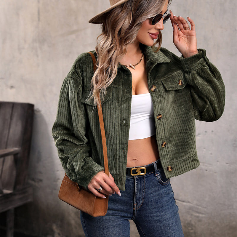 Plush Casual Jacket - Ell Soll Fashion