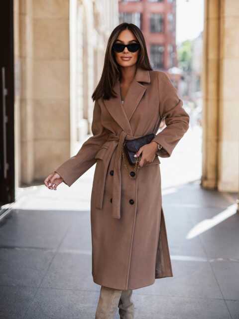 Long Sleeve Suit Strap Coat - Ell Soll Fashion