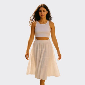 Double Tiered Midi Skirt