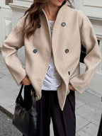 Double Dropped Shoulder Jacket