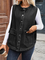 Sleeveless Denim Jacket