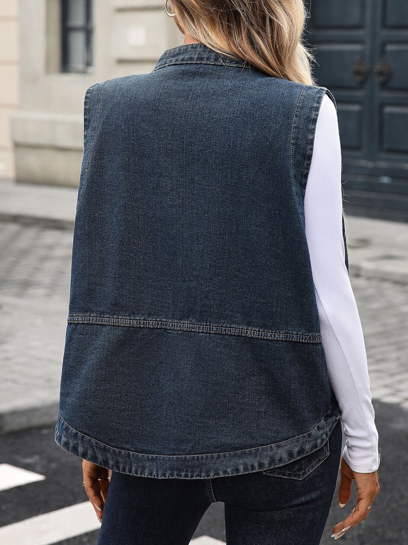 Sleeveless Denim Jacket
