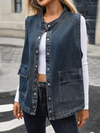 Sleeveless Denim Jacket