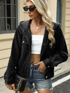 Hooded Denim Jacket