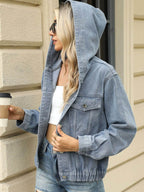 Hooded Denim Jacket