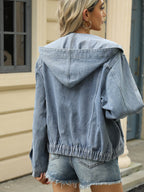 Hooded Denim Jacket