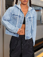 Mia Hooded Denim Jacket