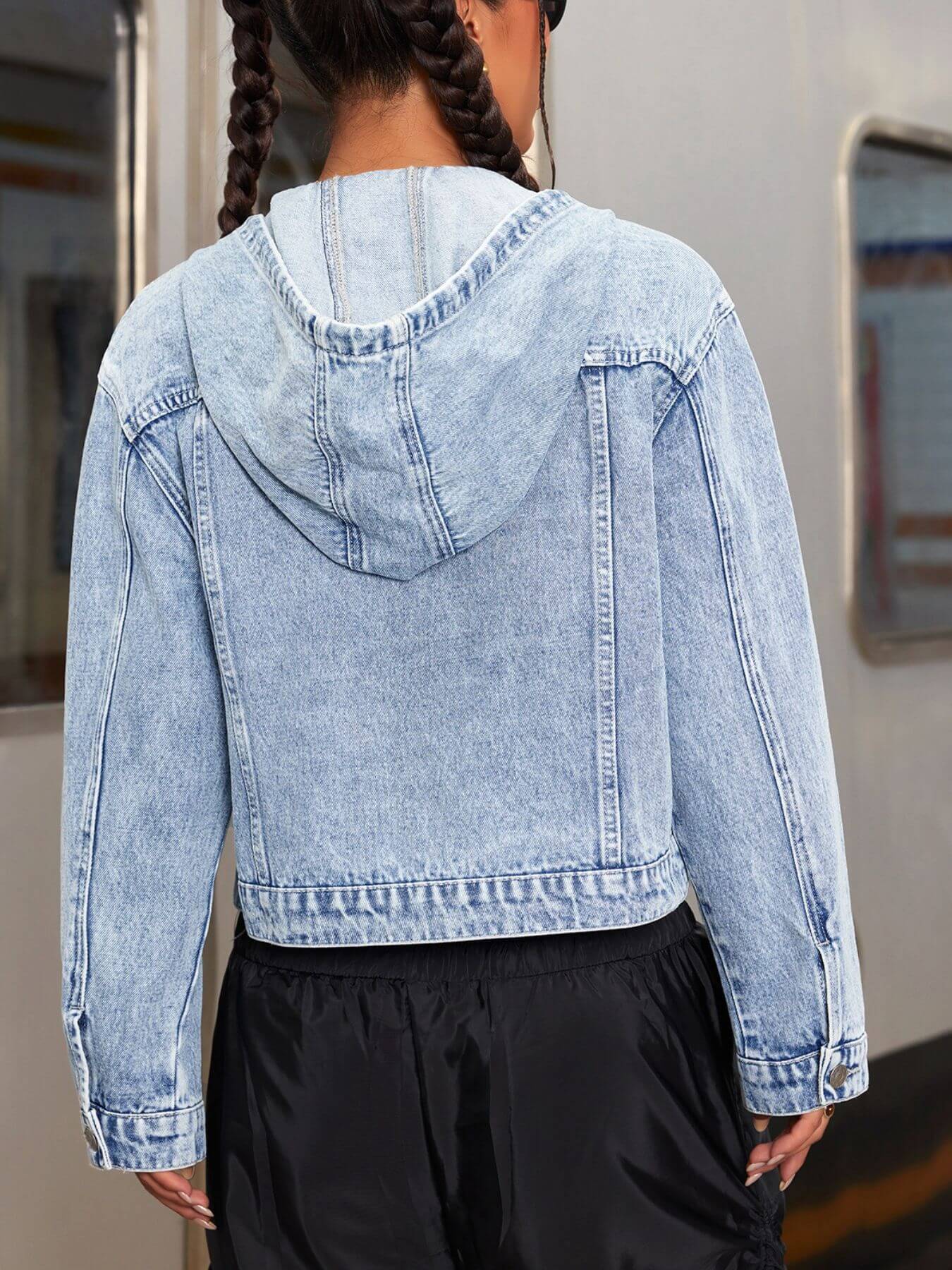 Mia Hooded Denim Jacket