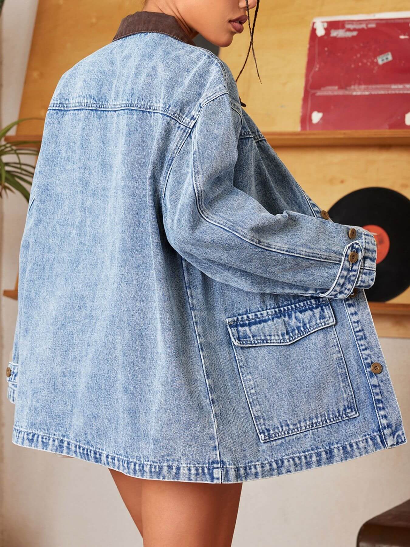 Mia Collar Denim Jacket