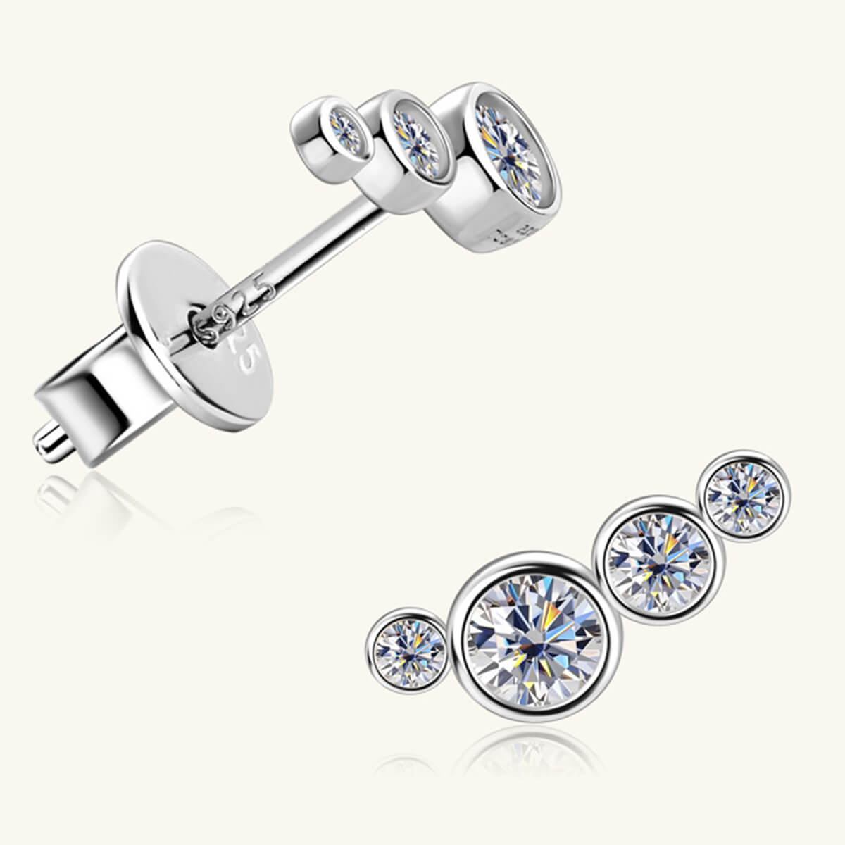 Moissanite Stud Earrings