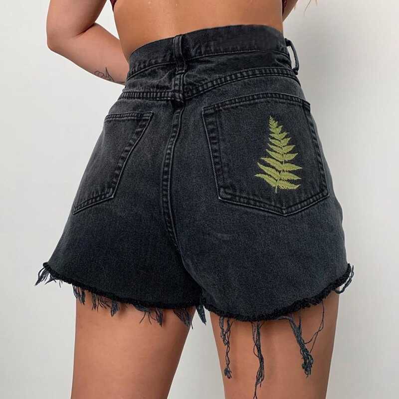 Black Denim Shorts - Ell Soll Fashion