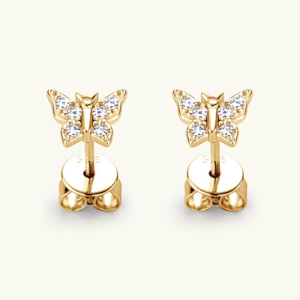 Butterfly Stud Earrings - Ell Soll Fashion
