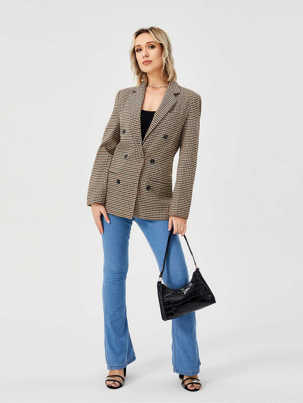 Casual Blazer Lapel Jacket - Ell Soll Fashion Casual Blazer Lapel Jacket king-planet.myshopify.com