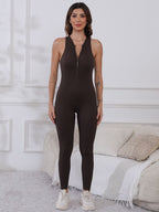 Chase Half Zip Active Jumpsuit - Ell Soll Fashion