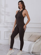 Chase Half Zip Active Jumpsuit - Ell Soll Fashion