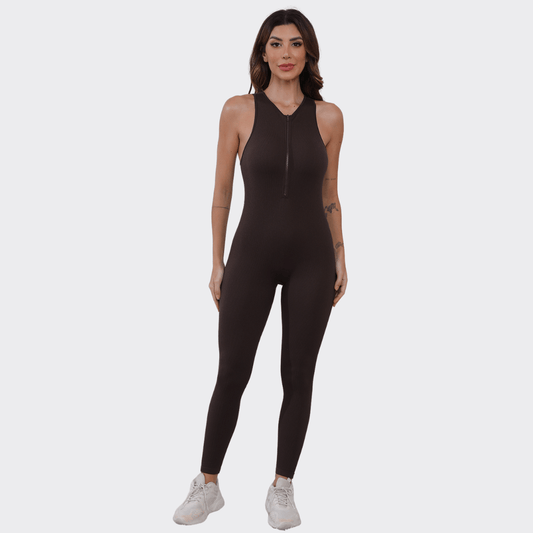 Chase Half Zip Active Jumpsuit - Ell Soll Fashion