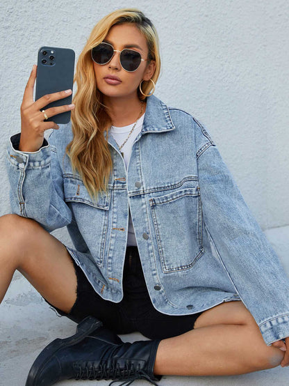 Classic Denim Jacket - Ell Soll Fashion