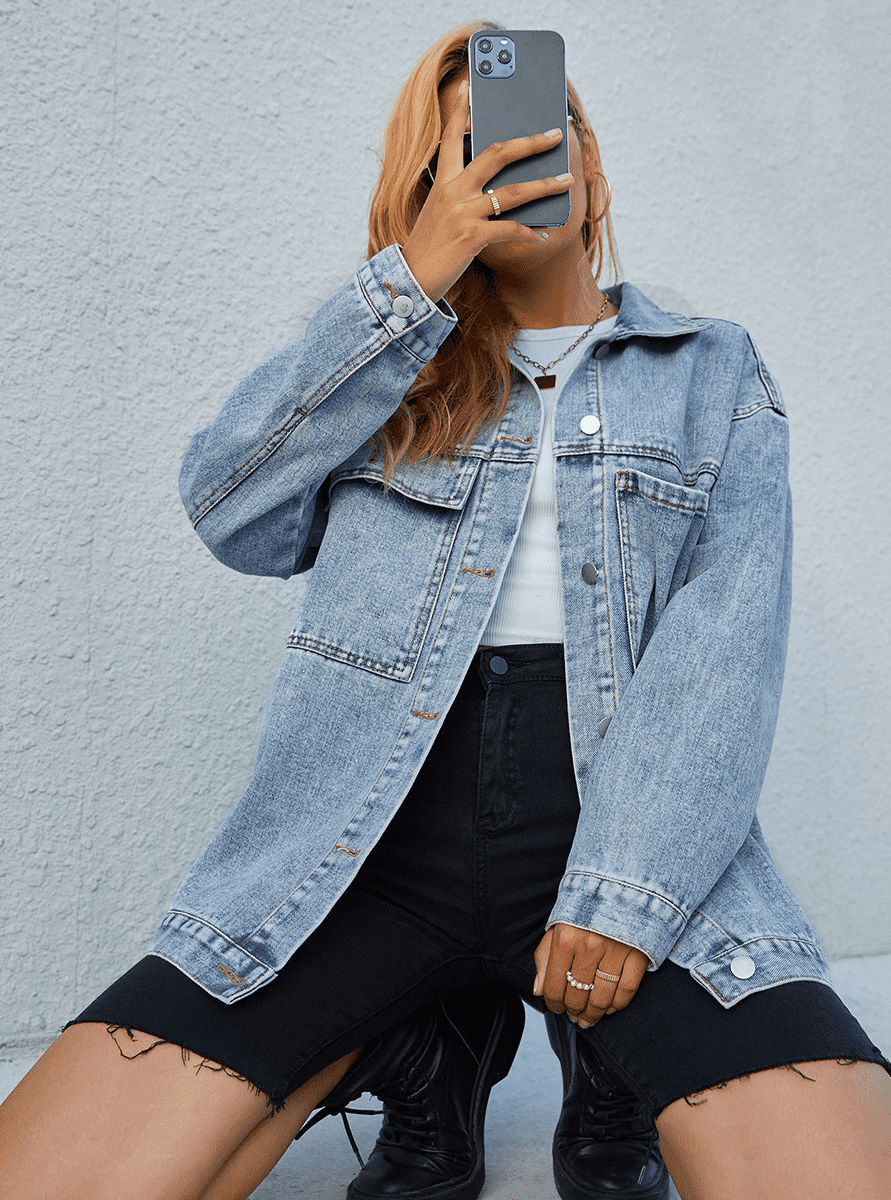 Classic Denim Jacket - Ell Soll Fashion