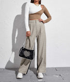 Combined Long Sleeved Shirt - Ell Soll Fashion