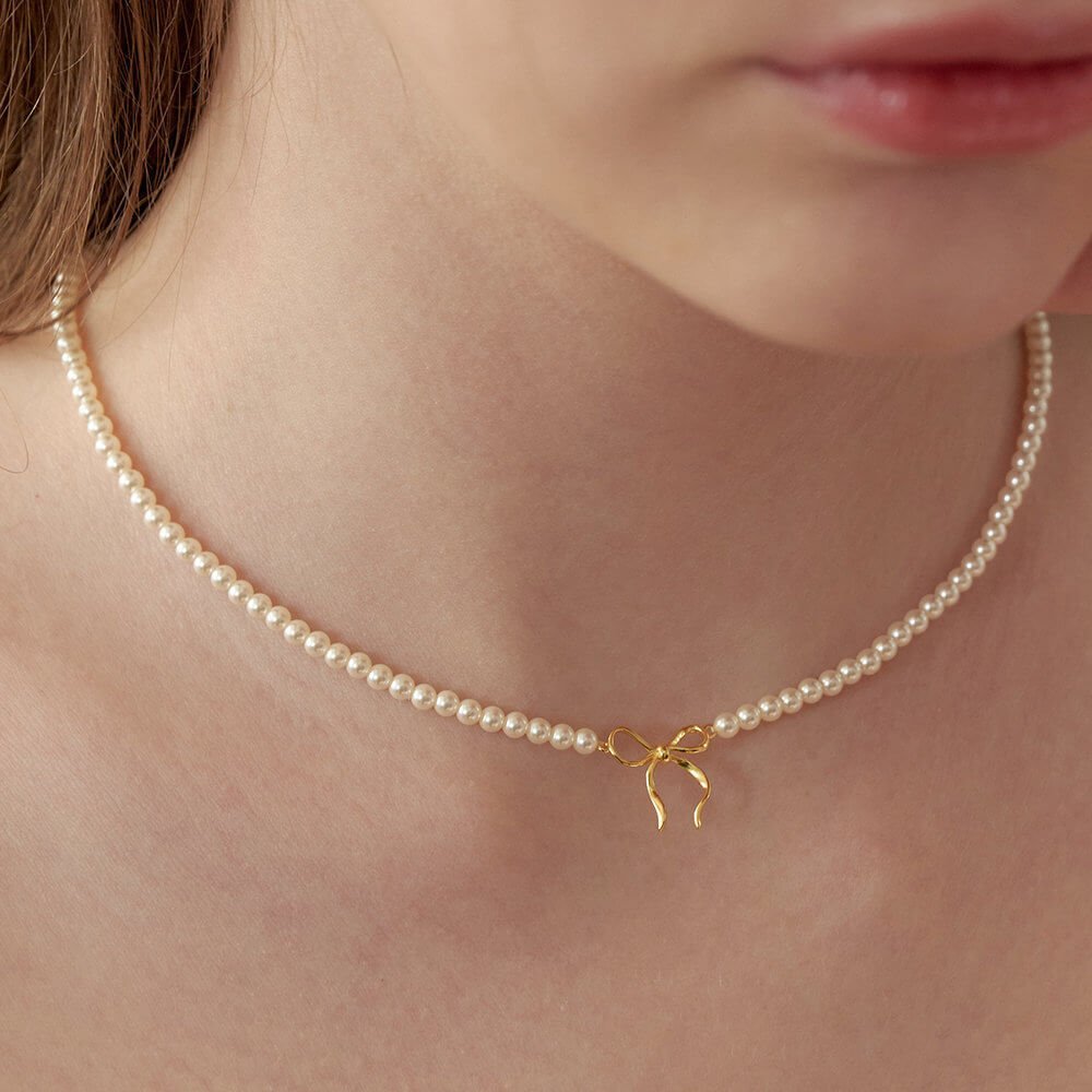 Copper Pearls Necklace - Ell Soll Fashion