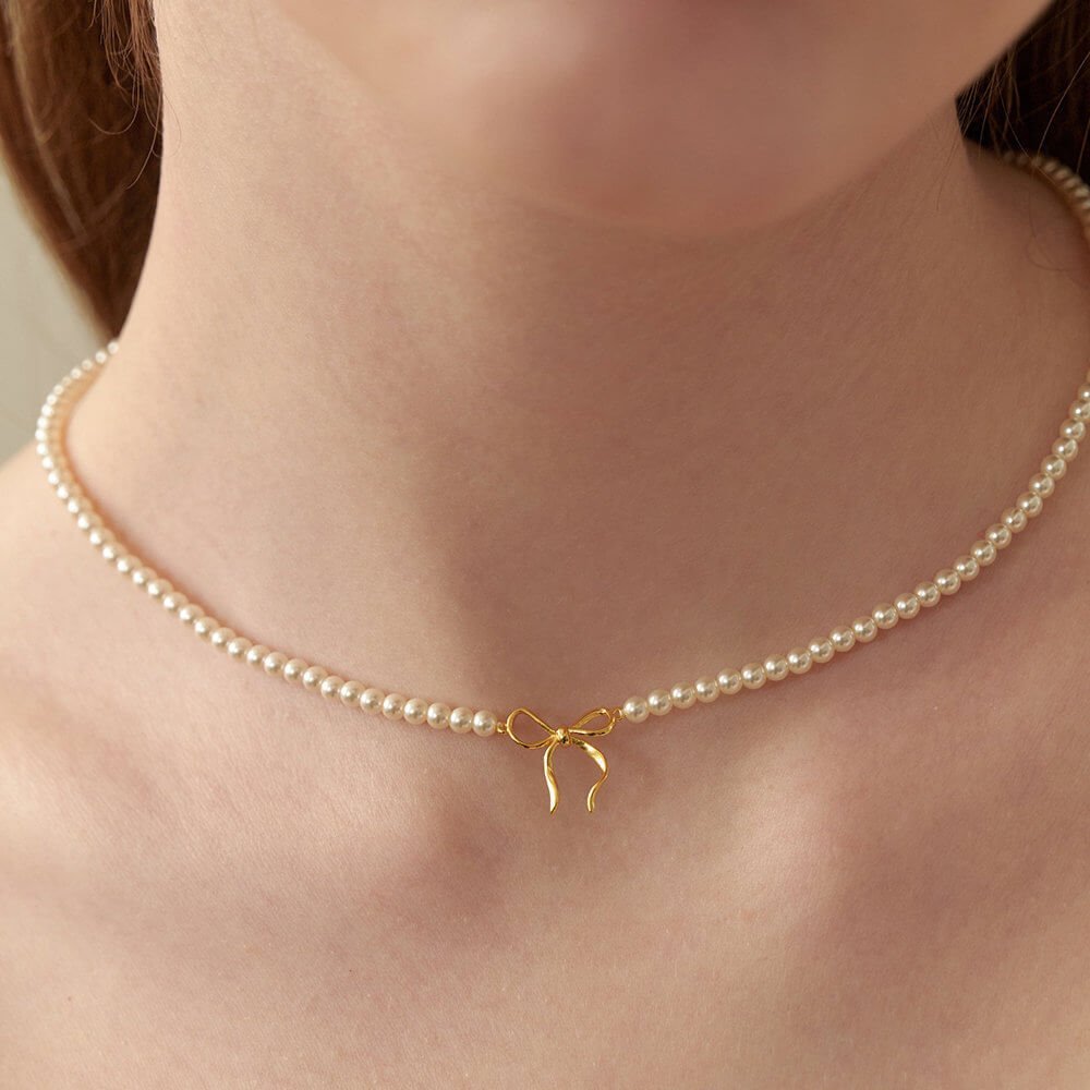 Copper Pearls Necklace - Ell Soll Fashion
