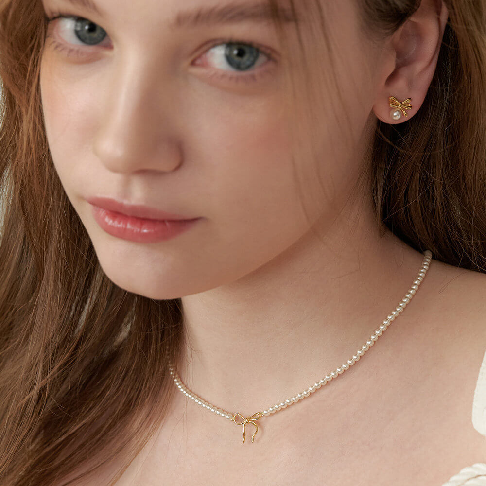 Copper Pearls Necklace - Ell Soll Fashion