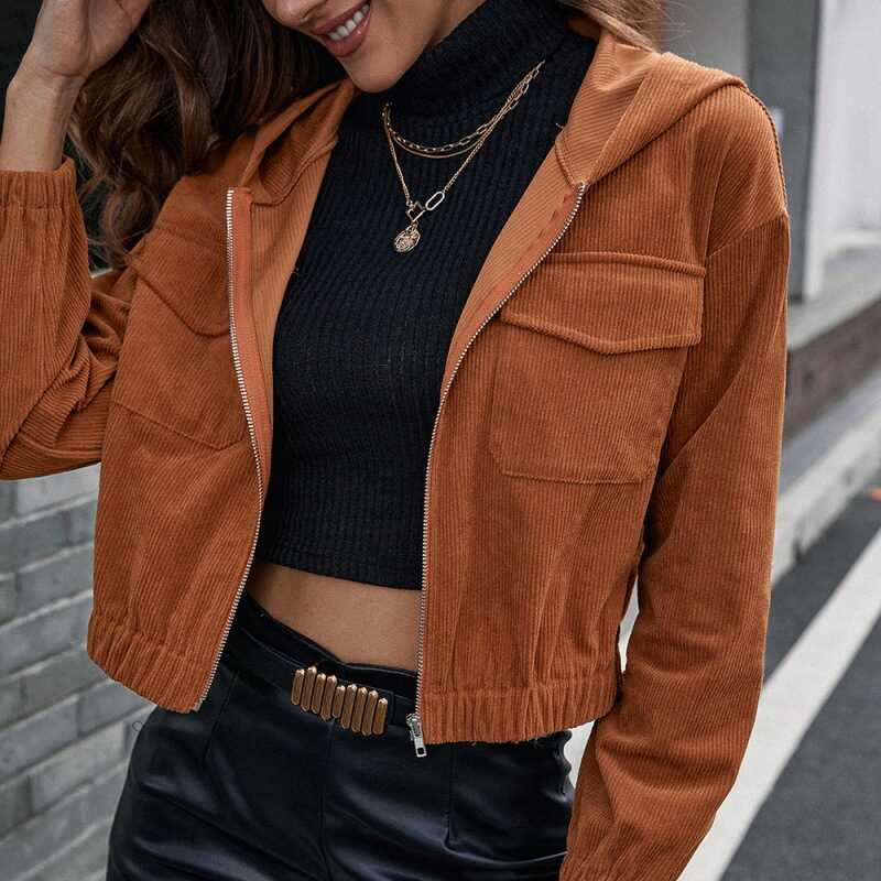 Corduroy Style Jacket - Ell Soll Fashion