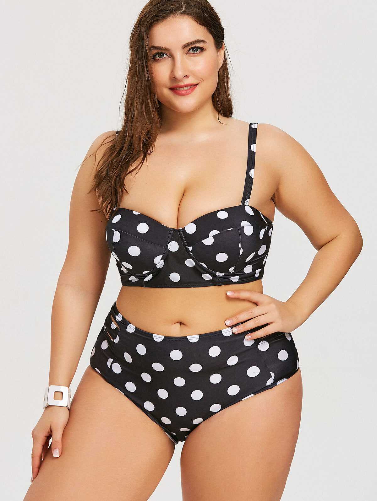 Dot High - Rise Bikini - Ell Soll Fashion