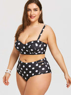 Dot High - Rise Bikini - Ell Soll Fashion