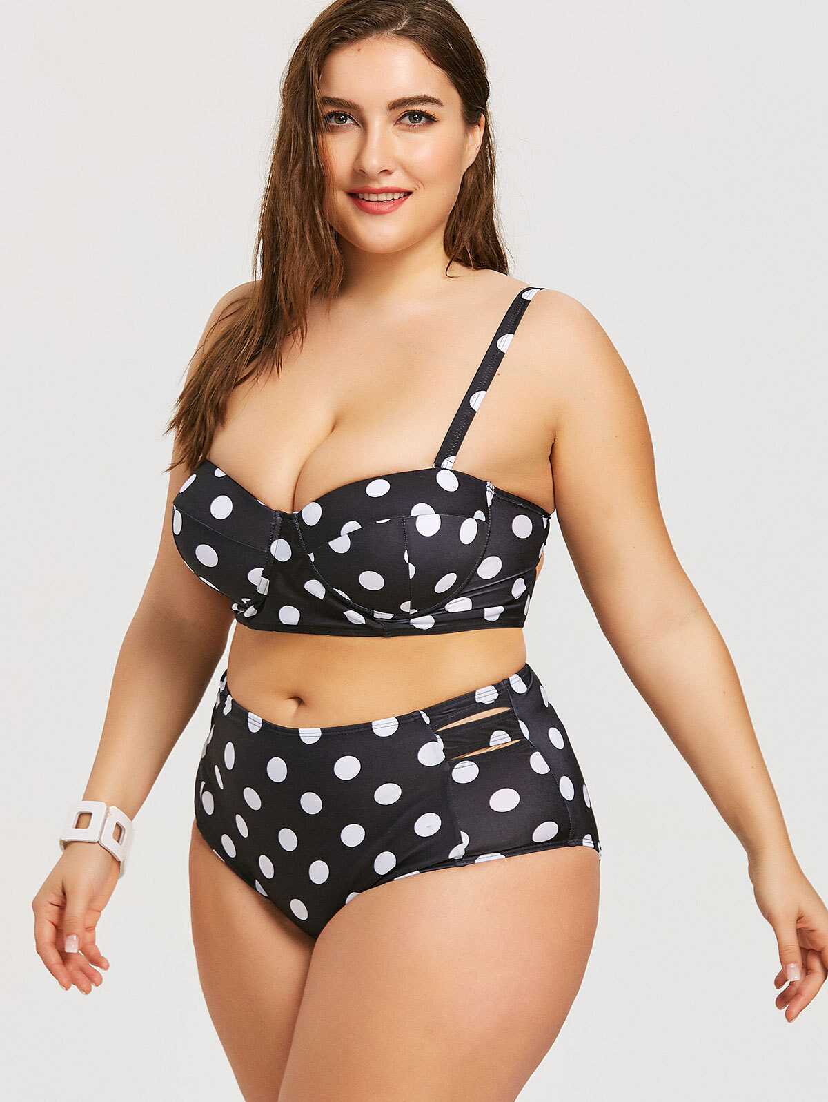Dot High - Rise Bikini - Ell Soll Fashion