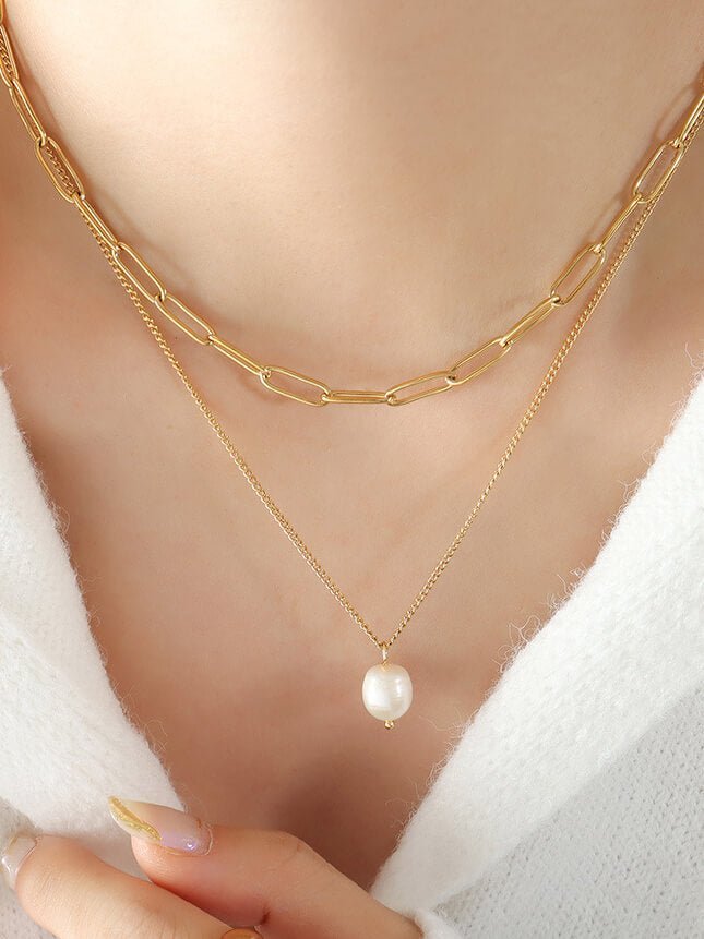 Double - Layered Pearl - Ell Soll Fashion Double-Layered Pearl king-planet.myshopify.com