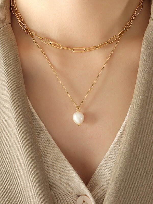 Double - Layered Pearl - Ell Soll Fashion