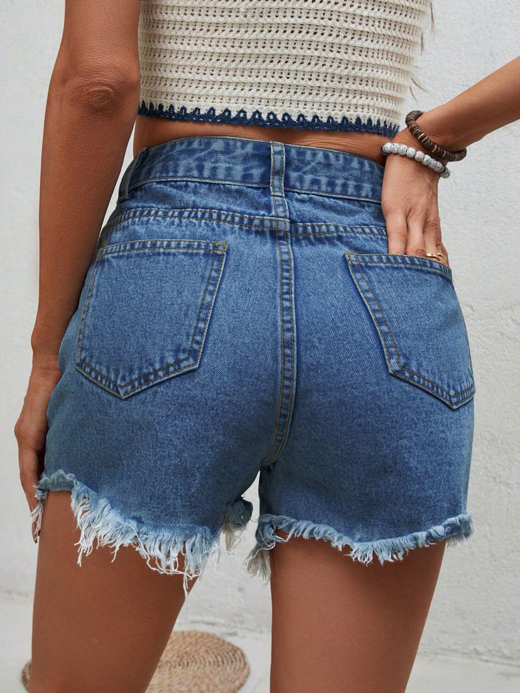 Dusti Raw Denim Shorts - Ell Soll Fashion