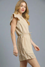 Ema Drawstring Mini Dress - Dress - Ell Soll Fashion