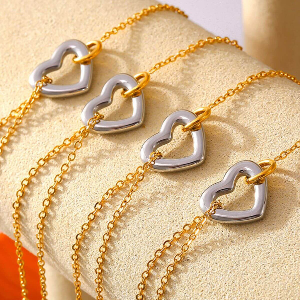 Gold - Plated Heart - Ell Soll Fashion Gold-Plated Heart king-planet.myshopify.com