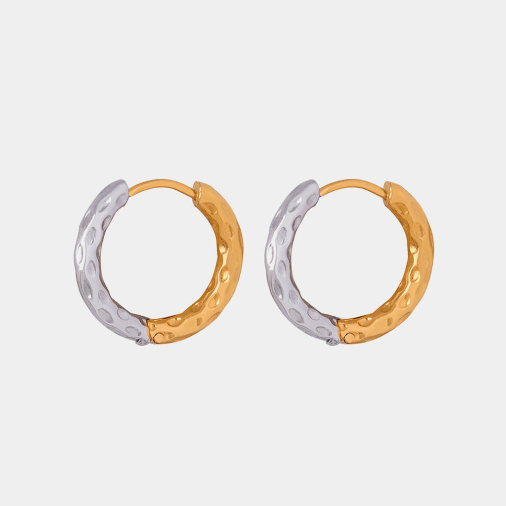 Gold - Plated Huggie Earrings - Ell Soll Fashion