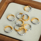 Gold - Plated Huggie Earrings - Ell Soll Fashion